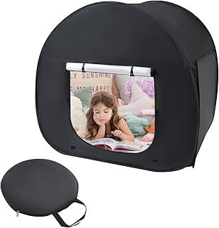 Sensory Tent Pop up Black Out Tents Calms Corner for Anxiety Children,Kids Pop up Tent Indoors to Play and Relax,Sensory Toys Helps With Autism,SPD,Anxiety & Improve Focus,110cm