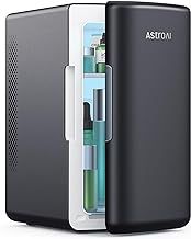 AstroAI Mini Fridge 6 Litre / 8 Can | Cooler and Warmer | AC/DC | Small Fridge for Bedrooms, Car, Drinks, Beauty, Skincare, Travel (Deep Black)