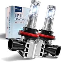 Sinoparcel H11 LED Headlight Bulb, H8 LED Fog Light Bulb, 400% Brighter 6500K Cool White Halogen Replacement for Low Beam Headlamp, with Cooling Fan, IP67, 2 Pcs