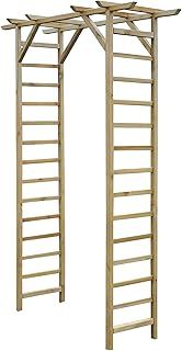 Zest Luna Arch – Elegant Wooden Garden Arch with Curved Roof and Trellis Sides, Perfect for Climbing Plants, Pressure-Treated Timber with 10-Year Anti-Rot Guarantee, Sustainable Materials