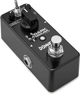 Donner Dark Mouse Distortion Effect Guitar Pedal, Distortion Pedal True bypass 2 Modes Classic and Hyper