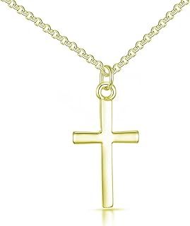 Philip Jones Gold Plated Cross Necklace