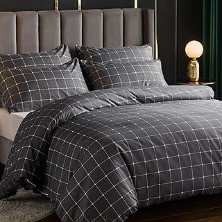 Lazzaro King Size Duvet Cover Sets - Premium Microfiber Kingsize Duvet Cover Sets (230 x 220 cm) 3 PCs - Ultrasoft Hypoallergenic Luxury Quilt Cover King Size Bedding Sets with Zipper Closure