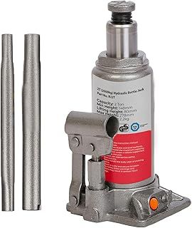 Simply Auto 2T Hydraulic Bottle Jack BJ2T (2 Tonne, 2000kg), Silver