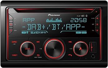Pioneer FH-S820DAB 2-DIN CD Tuner with DAB/DAB+, Bluetooth, multi colour illumination, USB, Spotify, Pioneer Smart Sync App and compatible with Apple and Android devices.