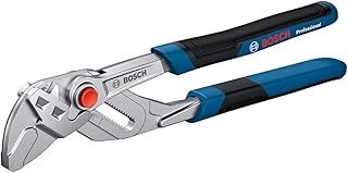 Bosch Professional Pliers Wrench (250 mm, 2K Soft Grip, Chrome-Vanadium Steel)