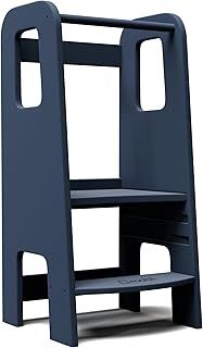 Mobli Montessori Learning Tower - Adjustable Steps For Kitchen, Bathroom, Bedroom - Toddler Step Stool Fosters Independence - Safe & Easy To Move