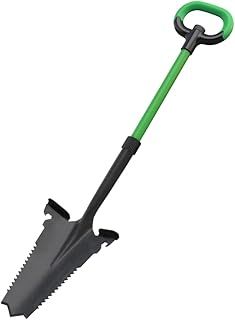 JML Rayzer Shovel Spade - Garden Tools for Root Cutting and Sawing in One with Serrated Saw Teeth and Durable Carbon Steel Head for Hard Ground - Saw Through Thick Branches and Clear Scrub