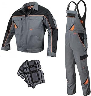 Bib And Brace Overalls Dungaree Men Trousers With Knee Pads Jacket Available Perfect For Work Mechanic Flooring Trades