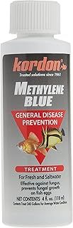 Kordon Methylene Blue Disease Preventative – Safe for Freshwater & Saltwater Aquariums, Prevents Fungal Infections & Treats Parasites, Reduces Fish Stress, 4-Ounces