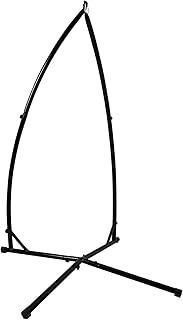 Woodside Universal Steel Stand for Rocking Chairs/Garden Hammock Swing Seats, Indoor/Outdoor, Max Load 120kg Black