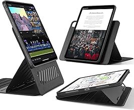 ESR for iPad Pro 13 inch Case 2024 M4 Rotating Case with Removable Magnetic Cover, Adjustable Portrait/Landscape Stand with Raised Screen View, 9 Standing Angles, Shift Series, Black