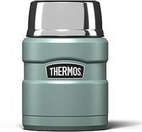 Thermos Stainless King Food Flask, 470ml Capacity - Sleek Multi- Purpose Flask for Daily Food Prep - Durable Stainless Steel with Classic Duck Egg Finish - Ideal for On-the-Go Meals & Drinks