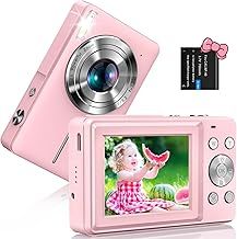 Digital Camera 1080P, 44MP Digital Camera Compact with Flash Image Stabilization and 16X Digital Zoom Rechargeable for Kids Beginners Teenagers