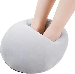 JOAASU Electric Foot Warmers, Intelligent Heated Foot Warmers with 3 Temperature Levels & 3 Timer Settings, USB Fast Heating Slippers, Cosy Washable Heated Foot Warmer for Men Women Office Home