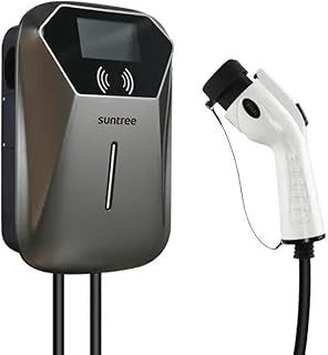 7kW EV Charger | EV Charger | Electric Vehicle Charger | Type 2 | 7kW | Fast Charging | Single Phase | Wall Mount | EV Home Charger | Grey, 40x29x19cm