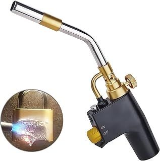 MAPP Propane Blow Torch, Couleeur Heavy Duty Gas Torch for Plumbing, Brazing, High Heat Soldering - Trigger Start for Kitchen Cooking and Welding