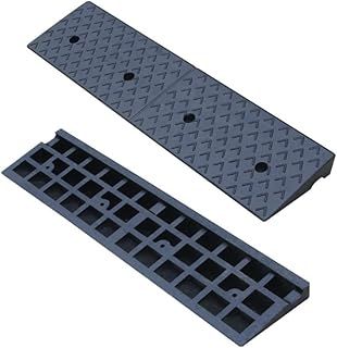 2" Rise Threshold Ramp, 100 x 25 x 5cm Heavy Duty Rubber Kerb Ramp, Mobility Scooter Ramps, Wheelchair Ramp for Steps, Curb Ramps for Cars Vehicles Truck Bike Motorcycle Skateboard & Dog