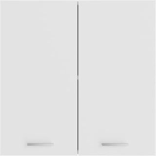 Tidyard Hanging Cabinet Kitchen Wall Cabinet Wall Mounted Kitchen Cabinet Storage Side Cabinet Cupboard Sideboard White 60x31x60 cm Chipboard