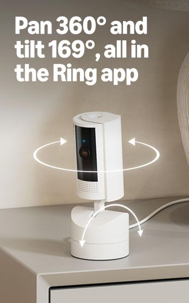 Ring Pan-Tilt Indoor Camera | Plug-In Pet Security Camera | 360° pan & 169° tilt coverage, Manual Privacy Cover, HD video, Two-Way Talk, Wi-Fi | 30-day free trial of Ring Subscription | 2 Cameras