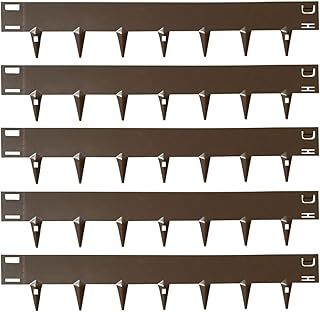 CORE EDGE Lawn Edging | Flexible Decorative Steel Edging Garden Border Edging Lawn Edging Strip Garden Border with a 100mm face height (Brown)