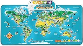 LeapFrog Touch & Learn World Map | Educational & Interactive Learning Map for Kids | Suitable for Boys & Girls 4+ Years | Amazon Exclusive