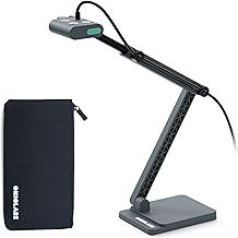 OKIOLABS OKIOCAM S2 Pro 4K USB Visualiser with OKIOPoint AI-Tracking, 13-mp, Webcam and Document Camera for Teaching, with LED Light, for PC/Mac/Chromebook, comes with Type-C Adaptor