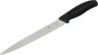 Victorinox Swiss Classic, Filleting Knife, Extra Sharp Blade, Straight Edge, 20 cm, Plastic Handle, Stainless Steel, Black