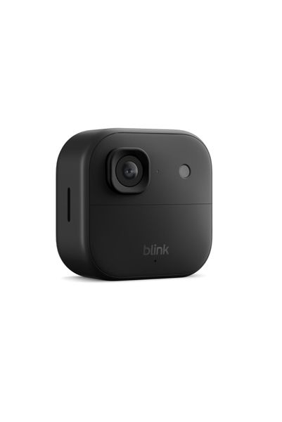 Blink Outdoor Camera 2K+ (newest gen) — Wireless smart security camera, 2K video resolution, enhanced audio, up to two-year battery. Required Sync Module not included — Add-on camera only, Black