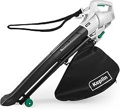 Keplin 3-in-1 Leaf Blower, Garden Vacuum & Mulcher - 3500W, 35L Collection Bag for Easy Clearing of Leafs, Debris & Waste in Garden, Patio & Drive with 10 Meter Cable, Shoulder Strap & Wheels