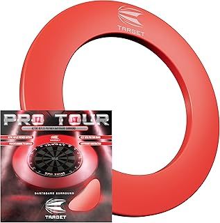 Target Darts Pro Tour & VALE Dartboard Surround (Red/Black/Vale) | Dartboard Wall Protection Ring, Outer Wall Protection For Dartboards, Compatible With Any Dartboard | Professional Dart Accessories