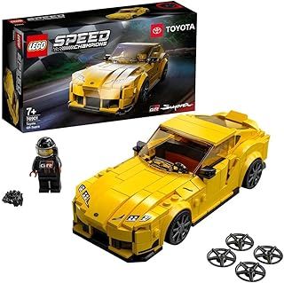 LEGO 76901 Speed Champions Toyota GR Supra Collectible Sports Car Toy Building Set with Racing Driver Minifigure