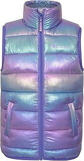 Mountain Warehouse Rocko Kids Padded Gilet - Water Resistant Rain Coat with Microfibre Padding & Front Pockets, Boys & Girls - For Autumn, Winter & Outdoors