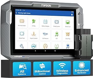 TOPDON Bidirectional Scan Tool, NEW ArtiDiag900 Lite Automotive Diagnostic Tool for Full System, Scanner for Car with Active Test, 8+ Reset, Wireless OBD2 Scanner Diagnostic Tool for All Vehicles