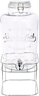Rink Drink 8.7L Drinks Dispenser with Tap & Stand - Large Home Kitchen Outdoor Chrome Tap Water Dispensing Jug Indoor Juice Punch Bottle for BBQ, Party, Picnic, Events, Buffets