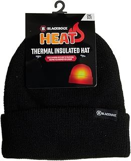 Blackrock Black Beanie Hat for Men and Women, Running, Lightweight, Skull Caps, Thermal Beanie, Winter Work Hat, Unisex - One Size