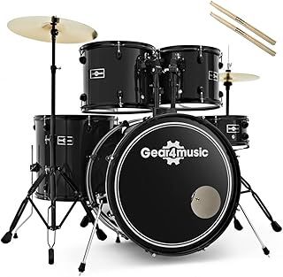 Acoustic Drum Kit BDK1 by Gear4music Full Size with Extra Sticks