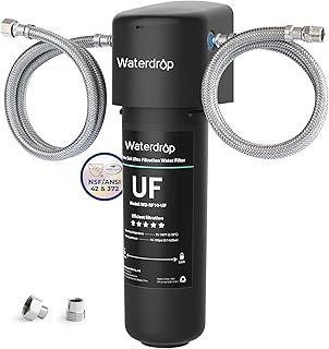 Waterdrop 10UA-UF 0.01 μm Ultra Filtration Under Sink Water Filter for Baçtёria Reduction, 30,000 Liters Chlorine Reduction Capacity, Direct Connect to Kitchen Faucet, Reduce PFAS, PFOA/PFOS
