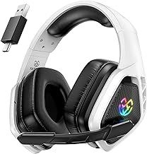 Wireless Gaming Headset for PC Ps5 Ps4, 2.4GHz USB & Type-C & Bluetooth Gaming Headphones with Mic, 40H Battery Comfortable Ps5 Headsets for Switch Laptop Mobile Mac