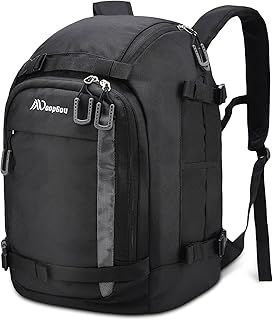 Ski Boot Bag, Ski Boot Travel Backpack 1680D Nylon Waterproof Ski Bag for Ski Boots, Ski Helmet, Goggles, Gloves, Apparel & Skiing Gear Accessories for Men, Women and Youth