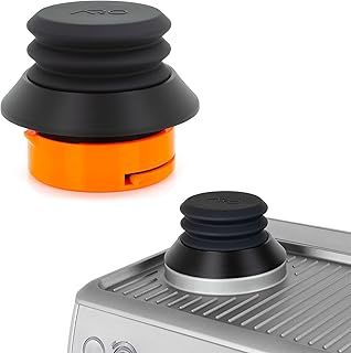 Single Dose Hopper with Silicone Bellows and Anti-Popcorning Weight | Compatible with Sage Barista Express, Pro, Touch, and Impress | Black