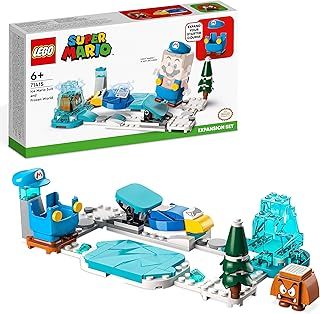 LEGO 71415 Super Mario Ice Mario Suit and Frozen World Expansion Set, Collectible Toys for Kids, Buildable Game with Figure Costume plus Cooligan and Goomba Enemy Figures