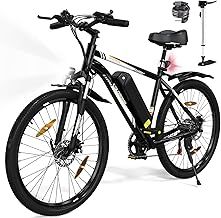 Electric Bike for Adults, 26" Mountain Bike, Electric Bicycle Commute E-bike with 36V 15Ah Removable Battery, LCD Display, Dual Disk Brake,Range up to 45-100km.
