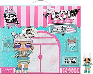 L.O.L. Surprise Advent Calendar 2023 with Limited Edition Doll and 24 Surprises - MAKEOVER BABE 2.0 - Mix and Match Outfits, Shoes, and Accessories - Great Gift Idea for Girls Age 4+