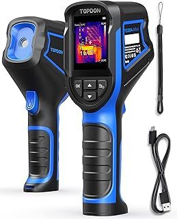 TOPDON TC004 Mini Thermal Imaging Camera, 128x128 IR Resolution Handheld Infrared Camera, 15-Hour Battery Life, 25Hz Refresh Rate, 4ºF ~ 842ºF Temp Range, High/Low Temp Alerts