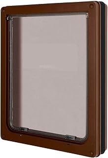 Dog Mate Lockable Large Dog Door, Brown (216B)