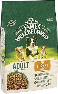 James Wellbeloved Adult Turkey & Rice 7.5 kg Bag, Hypoallergenic Dry Dog Food