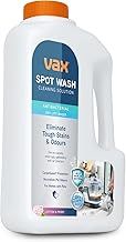 Vax SpotWash Antibacterial 1.5L Spot Cleaning Solution, Upholstery Carpet Stain Remover Shampoo, Cotton & Peony Scent, Removes 99% of Bacteria, Breaks Down and Lifts Tough Stains, ‎1-9-143105, White