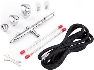 Airbrush FE-183K Precision Dual Action Airbrush Set for Gravity Feed with 3 Cup Sizes and 3 Nozzles (0.3, 0.5 and 0.8mm)