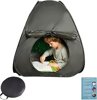 Sensory Tent | Calm Down Tent For Children To Play And Relax | Sensory Corner | Helps With Autism, SPD, Anxiety & Improve Focus | Black Out Sensory Tents For Autistic Children | Small